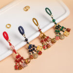 Buddha Stones Nothing to Be Superstitious Dancing Lion Copper Wealth Key Chain Key Chain BS 1