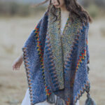 Buddha Stones Tibetan Shawl Soft Warm Knitting Cloak Winter Tibetan Tassel Scarf Tibetan Shawl BS 6