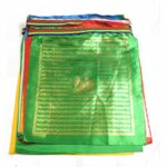 Buddha Stones Tibetan 5 Colors Windhorse Buddha Scriptures Auspicious Outdoor Prayer Flag TIBETAN PRAYER FLAGS buddhastoneshop 5