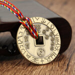 Buddha Stones Taoism Yin Yang Symbol Protection Pendant Decoration Amulet Decorations BS Bronze Seven Star Array