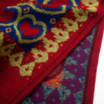 Buddha Stones Tibetan Shawl Red Love Heart Tassel Hooded Cloak Winter Cozy Travel Scarf Wrap Tibetan Shawl BS 18