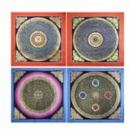 Buddha Stones Tibetan Handmade Thangka Painting Spiritual Blessing Blind Box Random Color Pattern Tibetan Thangka BS 16