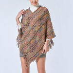 Buddha Stones Tibetan Colorful Striped Shawl Tassels Pullover Winter Cozy Travel Scarf Wrap Tibetan Shawl BS 25