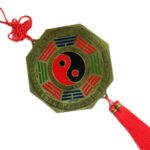 Buddha Stones Feng Shui Bagua Map Chinese Knotting Harmony Energy Map Mirror Bagua Map BS 17CM Bagua Map