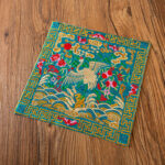 Buddha Stones Phoenix Dragon Kirin Embroidery Cup Mat Pad Tea Cup Coaster Kung Fu Tea Mat
