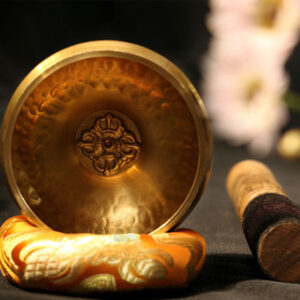 Buddha Stones Tibetan Sound Bowl Handcrafted for Relaxation and Mindfulness Meditation Singing Bowl Set Singing Bowl buddhastoneshop 3.14IN (8CM)