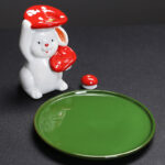 Year of the Rabbit Carrot Mushrooms Rabbit Ceramic Bunny Blessing Incense Burner (Extra 30% Off | USE CODE: FS30) Incense Burner BS 20