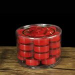 Buddha Stones Meditation Prayer Altar Lotus Flower Candle Holder Buddhist Temple Rituals Use Items Prayer Altar BS 28Pcs Red Candle
