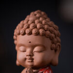 Buddha Stones Mini Gautama Buddha Sakyamuni Kwan Yin Avalokitesvara Ksitigarbha Serenity Ceramic Desk Decoration Decorations BS 7