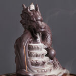 Buddha Stones Dragon Pattern Success Ceramic Incense Burner Decoration Incense Burner BS 2