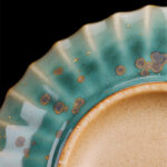 Buddha Stones Retro Glaze Kiln Change Ceramic Gaiwan Sancai Teacup Kung Fu Tea Cup And Saucer With Lid Cup BS 13