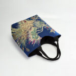 Buddha Stones Peacock Double-sided Embroidery Tote Bag Shoulder Bag Crossbody Bag Bag BS 5
