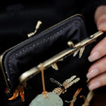 Buddha Stones Small Dragonfly Metal Chain Crossbody Bag Shoulder Bag Cellphone Bag Crossbody Bag BS 2