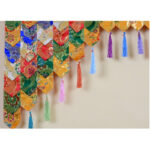 Buddha Stones Tibetan Five Colors Hanging Curtain Prayer Altar Healing Meditation Curtain Prayer Altar BS 5