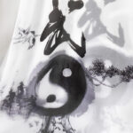 Buddha Stones 3Pcs Yin Yang Tree Tai Chi Spiritual Zen Practice Meditation Prayer Uniform Unisex Clothing Set Clothes BS 9