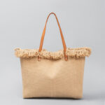 Buddha Stones Large Capacity Solid Color Tassel Canvas Tote Shoulder Bag Shoulder Bag BS 2