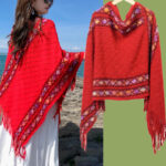 Buddha Stones Tibetan Colorful Striped Rhombus Pattern Shawl Tassels Pullover Winter Cozy Travel Scarf Wrap Tibetan Shawl BS Red 150cm*55cm