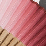 Buddha Stones Gradient Handheld Silk Bamboo Folding Fan