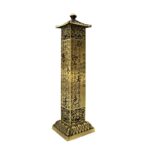 Buddha Stones Heart Sutra Alloy Incense Holder Healing Home Decoration Incense Burner Decorations Incense Burner BS 15