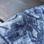 Buddha Stones Retro Blue White Flowers Frog-Button Design Long Sleeve Ramie Linen Jacket Shirt 11