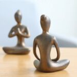 Buddha Stones Abstract Yoga Meditation Exercise Ceramics Spiritual Figurine Sculpture Decoration Decorations BS 16