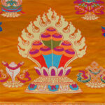 Buddha Stones Prayer Altar Mat Healing Meditation 8 Auspicious Symbols Mat Prayer Altar BS 8