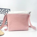 Buddha Stones Embroidered Camellia Epiphyllum Gardenia Sakura Flowers Crossbody Bag Shoulder Bag Cellphone Bag Crossbody Bag BS 19