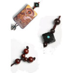 Buddha Stones Vintage Handmade Auspicious Crane Ebony Wood Balance Tassel Car Hanging Decoration Car Hanging Decoration BS 8