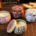 Buddha Stones White Tea Ginger Flower Lavender Gardenia Scented Soy Wax Candle Gift For Family Friends Candle BS 12