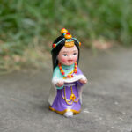 Buddha Stones Hand Painted Tibetan Figures Creative Home Office Car Decoration Ornament Desk Decoration BS 6