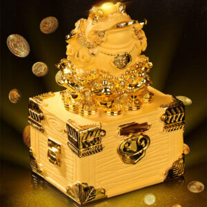 Buddha Stones Feng Shui Money Frog Statue Luck Wealth Decoration Decorations BS Large 20.5*16.2*34.5cm