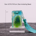 Buddha Stones Feng Shui Handmade Liuli Crystal Art Piece Home Office Decoration Decorations BS Large Crystal Base