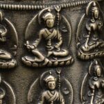 Buddha Stones Tibetan Engraved Buddha Dragon Wind Chime Bell Copper Luck Wall Hanging Decoration Decorations BS 6