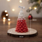 Buddha Stones Christmas Tree Scented Soy Wax Candle Gift For Family Friends Candles BS Red Cedar Christmas Tree (Sweetberry)
