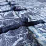 Buddha Stones Retro Blue White Flowers Frog-Button Design Long Sleeve Ramie Linen Jacket Shirt 10
