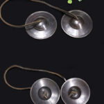 Buddha Stones Tibetan Tingsha Bell Copper Luck Decoration With Bag Buddhist Supplies BS 7