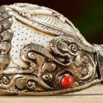 Buddha Stones Tibetan Handmade Engraved Shankha Buddha Conch Shell Wealth Positive Decoration Decorations BS 5