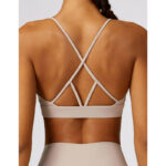 Buddha Stones Gym Sports Yoga Backless Bra Crop Tank Top Breathable Shorts 2-Piece Outfit BS 29