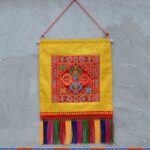 Buddha Stones Vajra Auspicious Symbols Spiritual Power Wall Art Wall Art BS Vajra Red