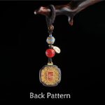 Buddha Stones Fu Character Blessing Ruyi Charm Key Chain Key Chain BS 3