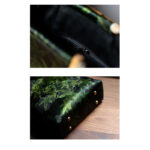 Buddha Stones Bamboo Leaves Butterfly Koi Fish Bamboo Handles Handbag Handbags BS 12