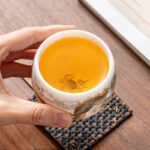 Buddha Stones Dragon Phoenix Auspicious Clouds Ceramic Teacup Kung Fu Tea Cup With Gift Box Cup BS 4