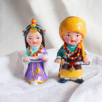 Buddha Stones Hand Painted Tibetan Figures Creative Home Office Car Decoration Ornament Desk Decoration BS 15