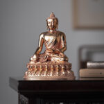 Buddha Stones Gautama Shakyamuni Buddha Figurine Serenity Copper Statue Home Decoration Decorations BS 4