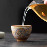 Buddha Stones Dunhuang Flying Apsaras Ceramic Gaiwan Sancai Teacup Kung Fu Tea Cup With Lid Cup BS 15