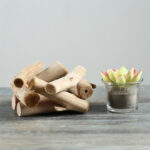 Buddha Stones Wood Candlestick Home Candle Holder Decoration Candle Holder BS 10