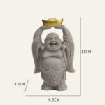 Buddha Stones Laughing Buddha Resin Statue Blessing Home Decoration Decorations BS 5