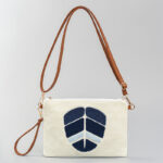Buddha Stones Evil Eye Leaf Hamsa Canvas Crossbody Bag Shoulder Bag Handbag Crossbody Bag BS Leaf 28*2*20cm