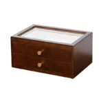 Buddha Stones Retro Solid Wood Jewelry Box Jewelry Storage Box With Drawer Jewelry Box BS 19
