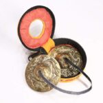 Buddha Stones Tibetan Tingsha Bell Six True Words Dragon Copper Balance Decoration With Bag Buddhist Supplies BS Dragon&Bag